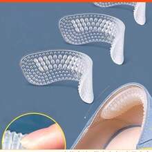 4 قطع من واقي الكعب متعدد الاستخدامات من السيليكون - مانع للانزلاق ، سميك وغير مرئي ، مثالي للأحذية ذات الكعب العالي ، الأحذية الطويلة حتى الركبة وتعديل المقاس ، للاستخدام اليومي وراحة القدم