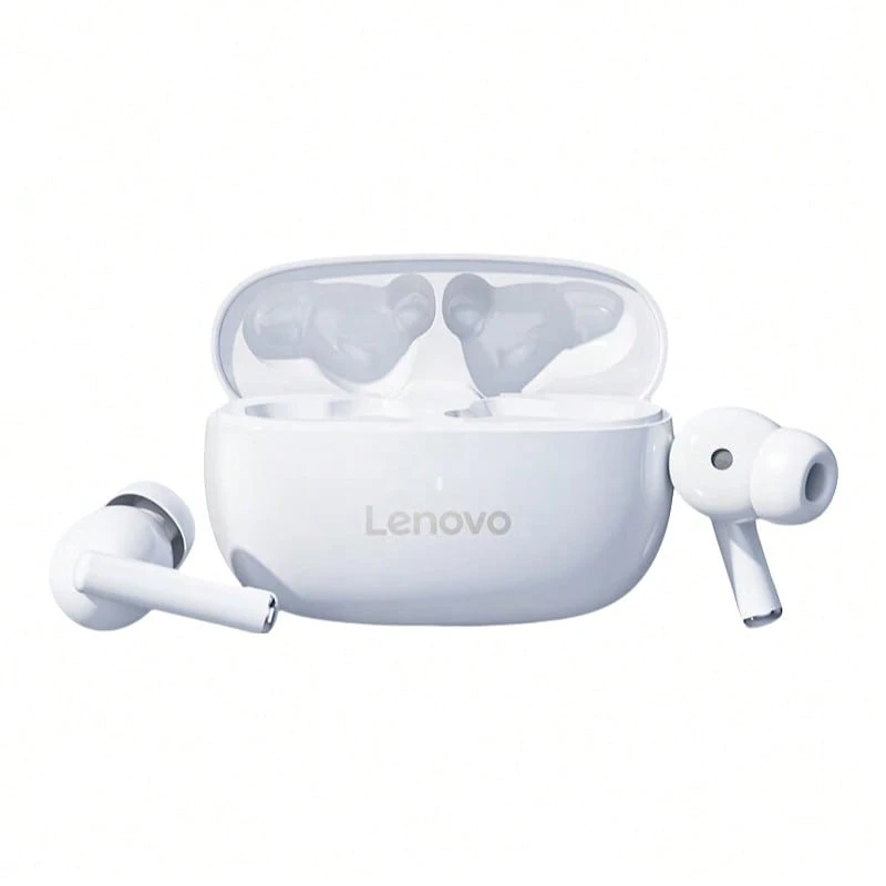 Lenovo Auricolare Bluetooth TA210 Titanium Chip di riduzione del rumore adattivo Tecnologia di conduzione aerea semi-in-ear Dolby Atmos Design ultraleggero monoauricolare Sportivo Resistente al sudore Finestra pop-up Connessione rapida - Sakura Bianco - Visualizzare 1