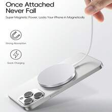 1 件便携式无线充电器，快速充电兼容 16/15/14/13/12 Pro Max Plus，适用于办公室、宿舍和家庭的手机