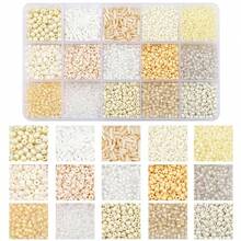 1 套 15 格玻璃种子珠管套件，适用于制作珠宝、手链、DIY 工艺品，是送给朋友和爱人的绝佳礼物 - 彩色 - 查看 4