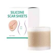 4 * 150cm Silicone Scar Camouflage Patch, Silicone Gel Scar Hiding Tape For Daily Care, Khaki Color