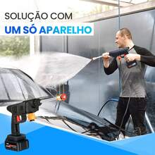 High Pressure Washer Portable Rechargeable Car Washer With Case And Accessories Cordless Rechargeable For Cars And Garden - 2 baterias - 查看 5