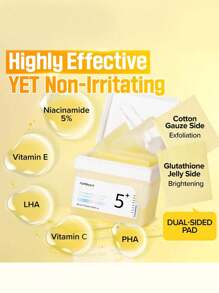 numbuzin 5% Niacinamide Concentrated Cotton Pads, Gel-Like Cotton Texture, Infused With Essence, Brightens Complexion, Hydrates And Repairs, Reduces Dullness, Korean Cosmetics, 70 Pads/6.08 Fl Oz. - 70 Pads/6.08 Fl.oz - View 2