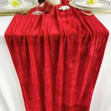 Velvet Table Runner 50cm * 305cm Luxurious Velvet Table Runner Christmas Thanksgiving Wedding Table Flag Suitable For New Year Bride Gift Giving Party