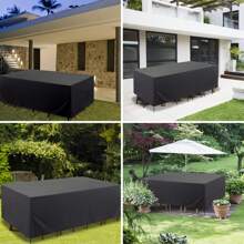 1 Piece Of Black Furniture Cover, Made Of Oxford Fabric, Durable And Rainproof, Suitable For Outdoor Courtyards And Indoor Furniture Dust Covers, Making Furniture Cleaner And Tidier. Garden Furniture Protection: Oxford Fabric, Sun Resistant Sofa Cover, Durable Outdoor Furniture Cover, Garden Furniture Protection Fabric, Sun Resistant Sofa Cover