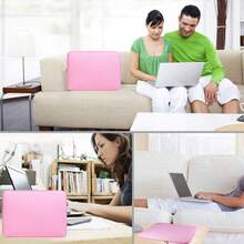 适用于笔记本电脑包 11、13、14、15、15.6 英寸笔记本电脑包软电脑包办公室粉色黑色灰色旅行包透气防震，返校季 - 粉色 - 查看 6