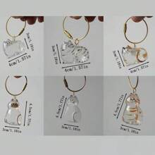 1 Cute Transparent Cat Hair Storage Box, Pendant, Twisted Egg Cat Hair Storage Capsule Twisted Egg Pack Keychain Pendant Collection Pet Souvenirs