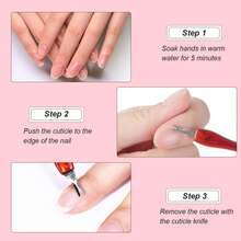 Cuticle Fork, 4 Pieces Cuticle Remover, Cuticle Trimmer, Cuticle Pusher, Cuticle Spreader Cutter, For Finger And Toe Nail Care