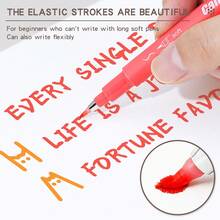 6 Stücke Wasserbasierte Farbstifte Set, Filzstifte in Makronen-Farben, Kalligraphiestifte für tägliches Schreiben, Tagebuch, Notizen und Zeichnen, geeignet als Schulmaterial