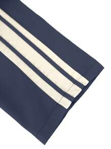 1pc Men's Loose Fit Casual Sports Pants, Suitable For Summer Beach, Vacation, Daily Commute, Outdoor, Fitness, Jogging, Loose Straight Leg Striped Trousers, Fashionable Street Style For Summer