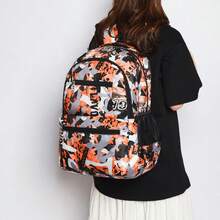 Nova Mochila Casual Unissex, Multi-Bolso, Grande Capacidade, Mochila Escolar