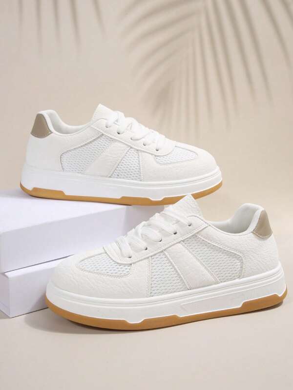 Zapatillas deportivas plateadas para mujeres, modelo primavera 2025, nuevas zapatillas deportivas con suela gruesa para mujeres, cómodas y de moda, zapatillas para correr, zapatillas casuales para mujer, calzado deportivo exterior, calzado de señora, con malla transpirable