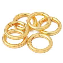 2pcs/4pcs/6pcs Metal Spring,3 Colors O Rings Clip Carabiner Snap Rings Zinc Alloy Spring O Ring Round Spring Snap Carabiner Clip Buckle Karabinerring For Keyrings Buckle,Bags,Purses - Multicolor - View 8