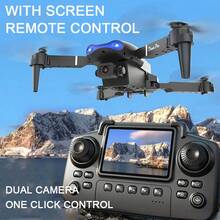 Equipped With Screen Control, Drone, Aerial Photography E99, Optical Flow Hover, Lighting, Aircraft, Foldable Remote-Controlled Airplane, Beginner, Birthday Gift - Multicolor - View 10