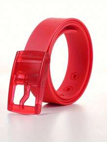 男士时尚硅胶休闲腰带，塑料扣 - 白色和糖果色可选，适合休闲和正式场合，可调节，是圣诞节、情人节、毕业典礼的完美礼物，也是秋季、万圣节和秋冬季日常穿着的舒适配饰，适合青少年、青年、男士，休闲、户外、运动、度假、毕业、生日、日常穿着。