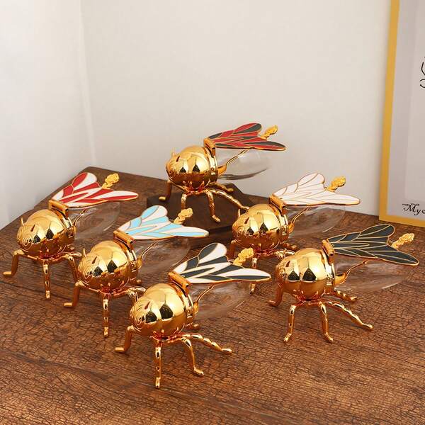 1 zestaw luksusowych słoików na przyprawy w kształcie pszczół, dekoracja kuchni domowej, pudełka na przyprawy w stylu europejskim