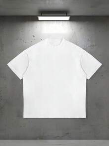 BRAND STUDIOS Brand Name Men's Retro 220g  Cotton Short-Sleeved , Integrating Christian Clothing Elements, Gothic Style And Y2K Aesthetics, Street Clothes, Large T-Shirt, Jesus Shirt, Christian Clothes ,Gothic Pun,Slim-Fit T-Shirt Printed With Grunge-Style Cute Graphics. - 白色2 - 查看 2