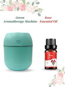 两件套（香薰机+精油），220毫升USB便携式笑脸香薰加湿器喷雾器，10毫升多香精油，适用于家庭、酒店、浴室除臭、香氛、空气清新，持久留香 - 彩色 - 查看 24