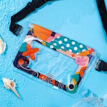 防水手机袋水下多层腰部防水袋加厚柔软游泳收纳袋户外运动沙滩包防水手机壳