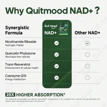 Quitmood NR1000 With CQ10 - Extra Strength NMN Alternative Liposomal, Nicotinamide Riboside, Resveratrol, Quercetin - Nad Supplement For Skin Aging Support, Energy And Focus - 90 Capsules - 3 包 - 查看 4
