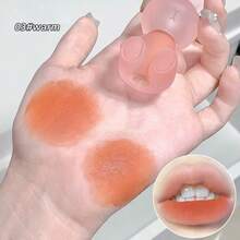 1 件可爱熊和兔子毛茸茸润唇膏钥匙扣，哑光光泽唇彩，适合日常使用 - 彩色 - 查看 14