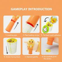 1 طقم 100 قطعة/102 قطعة ألعاب ملصقات مكافأة للأطفال DIY، ملصقات بأشكال البط/الأرنب/الديناصور/وحيد القرن (100 ملصق عشوائي + كتيب قصصي مضمن)، ملصقات حيوانات كرتونية جميلة لتحسين المهارات الحسابية، تشجيع الأطفال، إغاثة الإجهاد الإبداعي ملصقات مكافأة رياض الأطفال، لعبة ختم سحري، هدية عيد الميلاد/ (بعض الملحقات ملونة عشوائيًا)