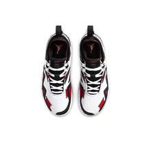 Nike Jordan One Take 1 Westbrook 皮革与编织经典缓震防滑耐用中帮复古篮球鞋，男款，黑/白/红