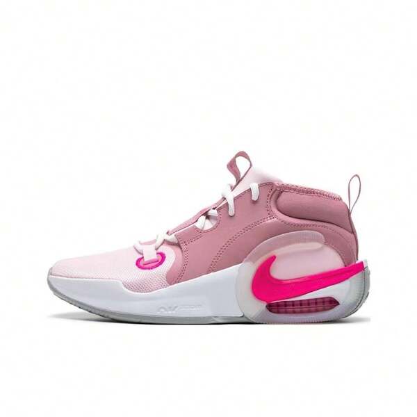 Nike Air Zoom Crossover Kids Running Shoes, Shock Absorption, Low-Top, Pink & White