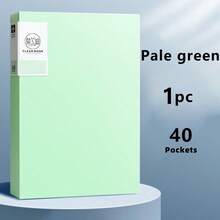 1 pieza Carpeta transparente de documentos, tamaño A4 con capacidad de 20/30/40/60/80/100 páginas, 6 colores disponibles, portafolio de archivos de empresa, organizador de exámenes estudiantiles, portador de suministros de oficina, impermeable y a prueba de suciedad, carpeta de almacenamiento de gran capacidad, tono pastel, portador de partituras, registro de chequeos de embarazo familiar, regalo de regreso a la escuela/graduación, bolsa de documentos comerciales, material de PP, álbum de ilustraciones, portador de certificados de premio