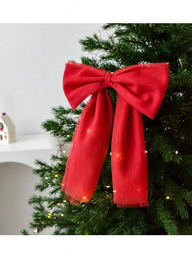 1个大蝴蝶结，适用于背景装饰、圣诞树顶饰、29英寸悬挂式网纱蝴蝶结，可用于派对、房间墙面装饰、生日、单身派对、婚礼等场合，也可作为丝带蝴蝶结、装饰蝴蝶结，用于圣诞树花环、门饰、节日家居装饰、圣诞装饰、房间装饰、圣诞家居装饰、圣诞礼物、圣诞装饰 - 彩色 - 查看 4