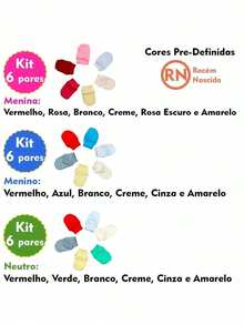 Kit Of 6 Mittens For Newborn Babies, Ribbed 100% Cotton - White - View 2