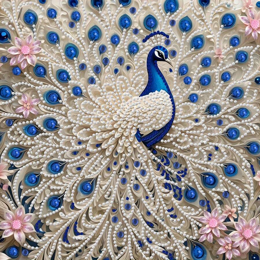 5D 钻石画套件，造型独特，闪闪发光的水晶，DIY 家居墙壁艺术或办公室展示，是新年、情人节、圣诞节、母亲节的完美礼物 - 彩色 - 查看 1