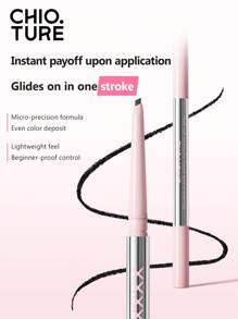 CHIOTURE 1mm 超细眼线笔双头丝滑凝胶眼线笔防水防晕染，适合化妆初学者轻松上手