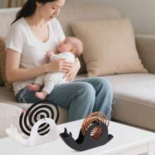 Fashionable Snail Mosquito Coil Holder | Combines Mosquito Coil Dish And Ashtray, Portable Home Decor | Cute Snail Design, Suitable For Bedroom, Living Room, Office, Bathroom, Etc.