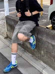 Teens' Vintage Loose Casual Denim Shorts