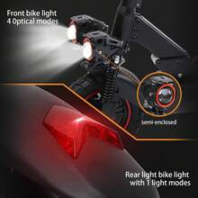 Mankeel High-Speed 45 Km/H Electric Scooter With Seat, 800W Rear Drive Motor, 48V 15Ah Battery For 55KM Range, 10" Inflatable Tires, Dual Shock Absorption - Black - View 7