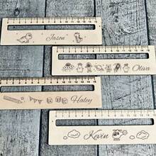 Personalisierter hölzerner Leser-Set mit Laser-Gravur, Leseunterstützung mit Lineal für Legasthenie und ADHS, Schülerlineal, hölzerner Leseführer, Rückkehr zur Schule, Klassenzimmer Zubehör, Einschreibungsgeschenkideen