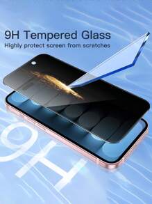 ZYONS 2 paquetes de protector de pantalla de vidrio templado antirreflejo para iPhone 17 Pro Max/Air/17/16 Pro Max/16 Plus/16E/15/14/13/12/11 Series - Acabado brillante, anti-arañazos, anti-huellas dactilares y anti-manchas de grasa, compatible con fundas de teléfono, protección de privacidad de pantalla