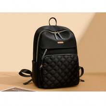 Women Fashion Backpacks, School Backpack - 黑色 - 查看 6