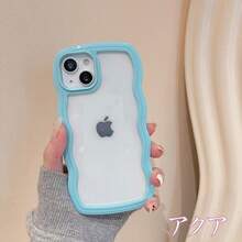 Compatible With IPhone 16 Case, 16Pro Case, 16Plus, 16ProMax, Korean, Stylish, Wave, Cute, IPhone15 Case, IPhone15pro Case, Shockproof, Clear Back, IPhone14, 14Pro Case, Clear, Wavy, Wavy, IPhone13, Transparent, Soft, Magnet, Wireless Charging, IPhone12 Case - 天藍色 - 查看 8
