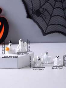 Joivida 1 Set Halloween Creative Ghost, Demon, Pumpkin, Witch Miniature Decorations, DIY Home Center Decor, Bedroom Cabinet Decor, Halloween Party Decoration, Halloween Holiday Gift Home Decor Halloween Decor Fall Decor Room Decor Autumn Decor