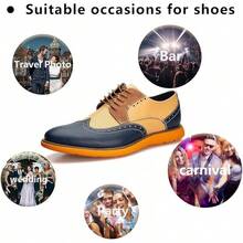 Men's Oxford Shoes Dress Shoes Men's Lightweight Lace-Up Fashion Shoes-20256688 - 多彩-02 - 查看 2