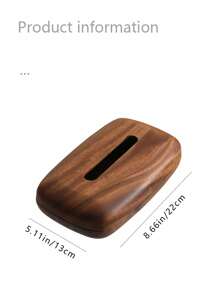 LEEAN Tissue Box Holder ,Modern, Minimalist, And Durable Wooden Tissue Box , Easy-Refill- Premium-Quality Walnut Tissue Box Cover, For Tabletop Night Stands Bathroom Office ,Vintage Decorative Tissue Boxes