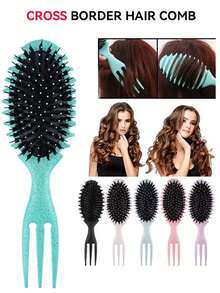 Trident 美发造型梳 – 弹力气垫梳，适用于卷发，防毛躁分区梳，带气囊设计，居家护发，打造蓬松卷发，梳子，发梳，木梳，发梳，梳子，理发师，后梳，梳子，梳头发，卷发梳，解结梳，球形梳，迷你发梳，卷发产品，圣诞节，美发，木梳，发梳，迷你发梳，解结梳，发梳，卷发梳，美发设备，旅行必备，发型，美发，发梳，后梳，造型梳，卷发梳，边缘梳，发梳，梳头发，发梳套装，梳头发，卷发梳，解结梳，女士发梳，头发，旅行，美发产品，美发工具，美发用品，理发师，理发师配件，理发店，美发设备