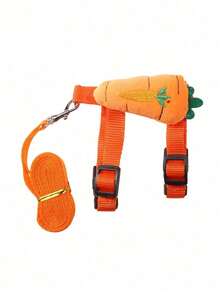 Einfarbiges, süßes Haustier mit verstellbarem rutschfestem Zugseil, Kaninchen-Geschirr und Leine, verstellbar für kleine Tiere wie Frettchen, Meerschweinchen, Igel zum Spazierengehen Outdoor, süße Dekorationen