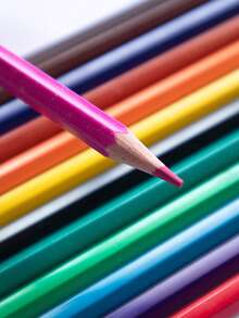 12PCS/18PCS/24PCS/36PCS/48PCS Custom Colored Pencil Set, Pattern Selection, Personalized Text, Student Drawing Sketching Pencils, Loss-Proof Personal Items For Art Class, Office & School Supplies, Back To School, Personalized Gift - Multicolor - View 5