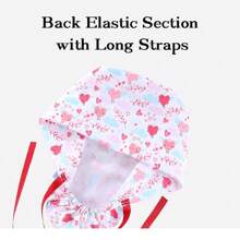 Touca de Enfermeira de Cabelo Longo Bonita, Touca Cirúrgica, Touca de Trabalho, Touca de Cabelo Longo, Acessórios de Enfermagem, Touca Cirúrgica Feminina, Design de Amarração, Com Fivela Antiderrapante, Faixa de Suor Embutida, À Prova de Poeira e Respirável, Adequada para Médicos, Enfermeiras, Salões de Beleza, Chefs, Confeiteiros, Garçons, Veterinários, Camareiras, Usável o Ano Todo