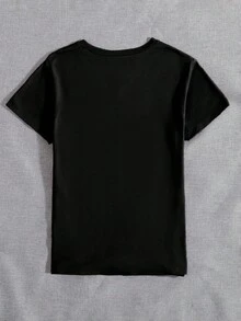 Women T-Shirts - Black - View 2