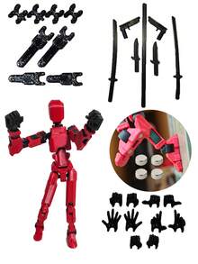 Dummy 13 Articulated Doll Assembly Kit - 紅色 - 查看 1