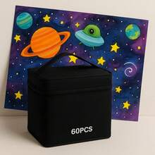 Marcadores De Arte De Dos Puntas A Base De Alcohol Para Colores, 262 Marcadores Permanentes De Colores Con Mezclador Sin Color, Bolígrafos De Micro Punta, Bolso De Marcador Para Colorear De Niños Adultos - Multicolor - Ver 4